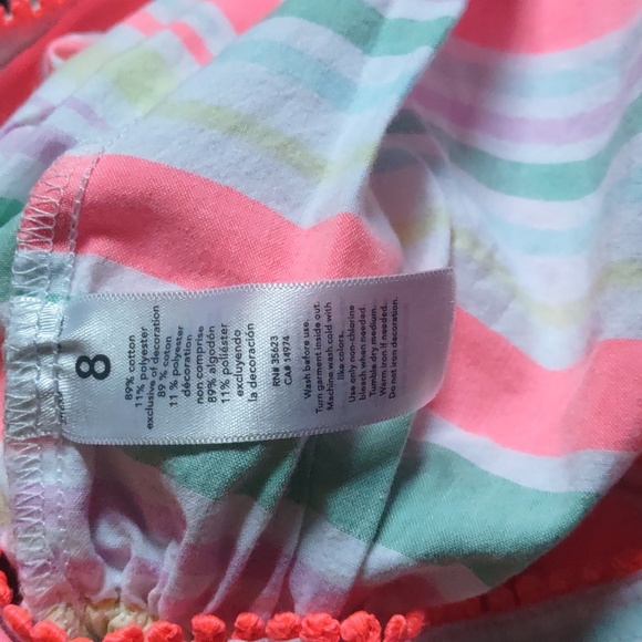 Carter's Girls Stripe Dress Size 8 - Picture 5 of 5